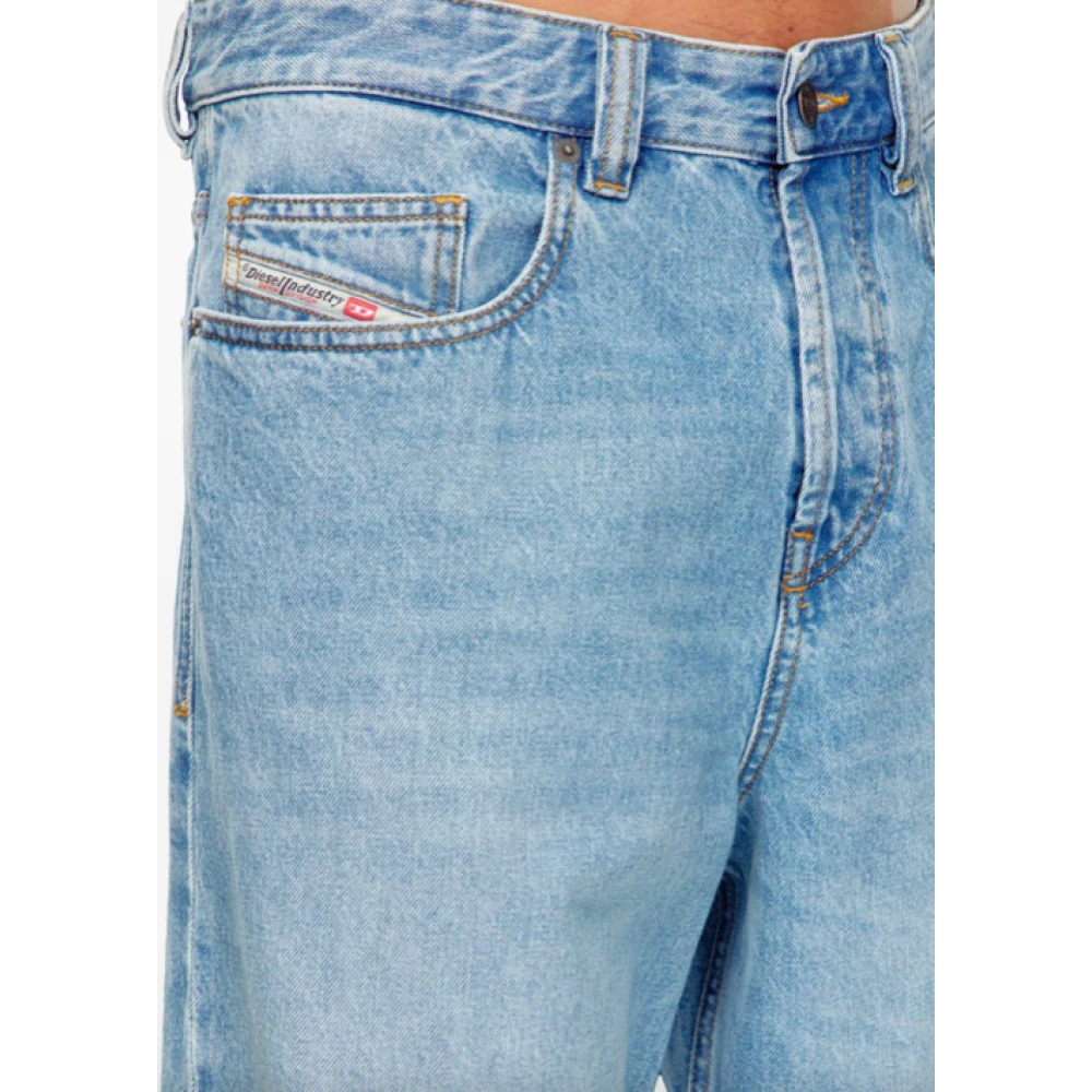 Diesel Lichtblauwe Denim Macro Broek Blue Heren