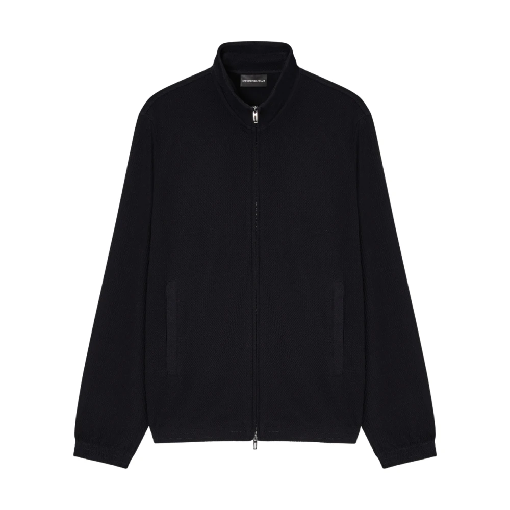 Emporio Armani Men's Black Zip-Throughs, Xl, Zip-Through Sweatshirt