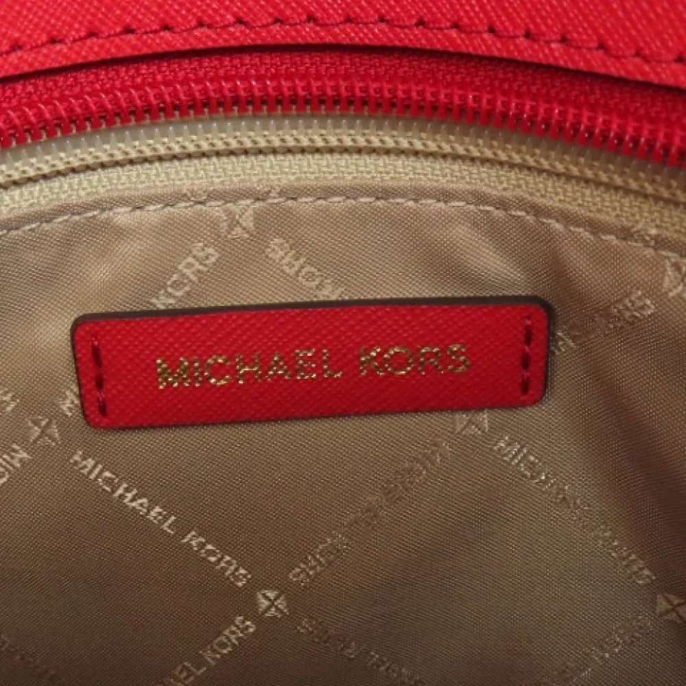 Michael Kors Pre-owned Leather shoulder-bags Red Dames
