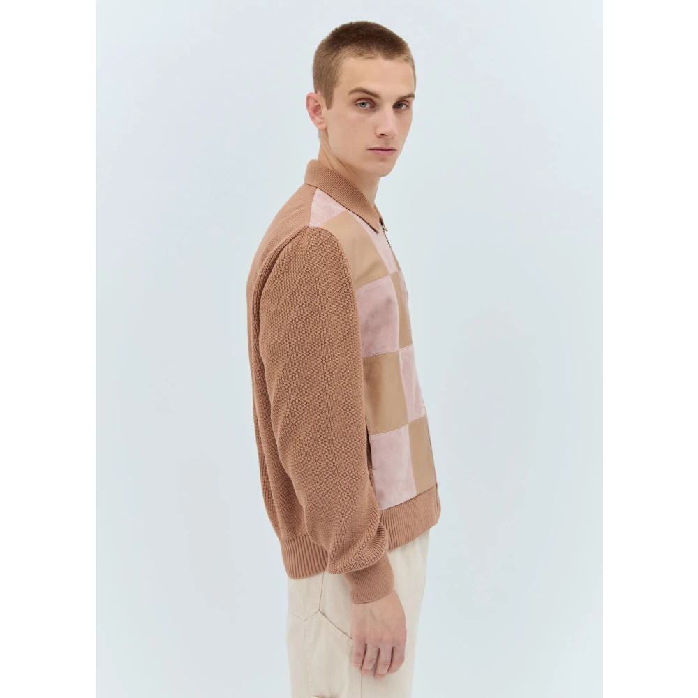 Awake NY Ruitjes Zip Jas Brown Heren