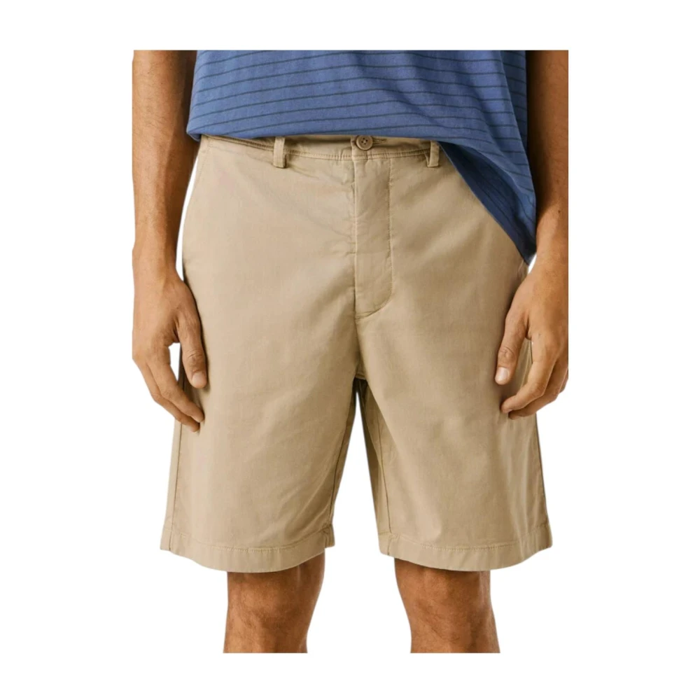 Pepe Jeans Men's Beige Casual Shorts, W30, Casual Shorts
