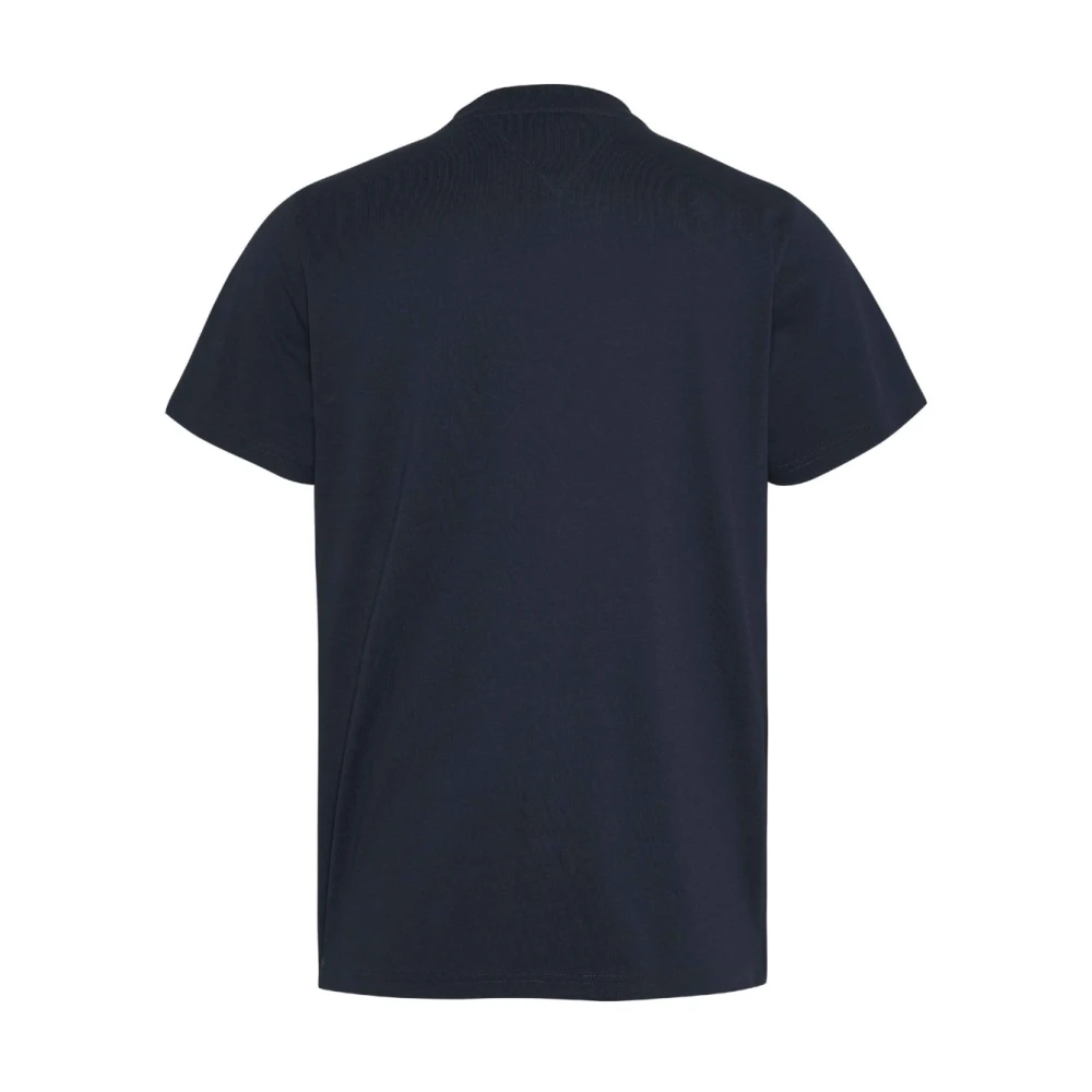 Tommy Jeans Logo T-shirt Slim Fit Korte Mouw Blue Heren