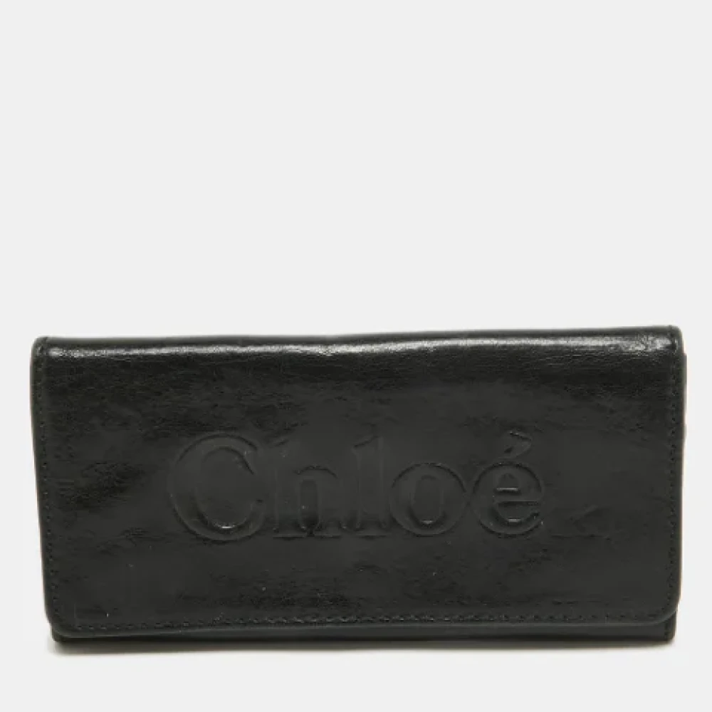 Chloé Pre-owned Leather wallets Black Dames