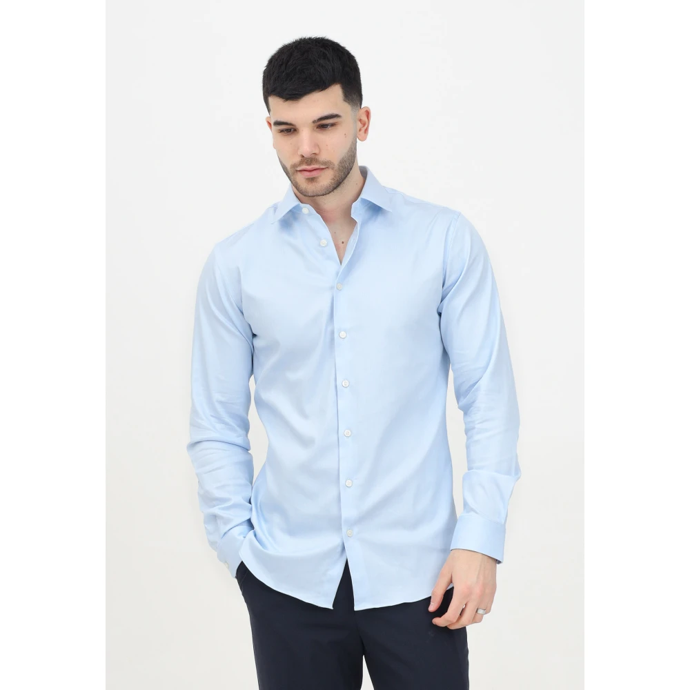 Selected Homme Blauw Overhemd Lange Mouw Casual Chic Blue Heren