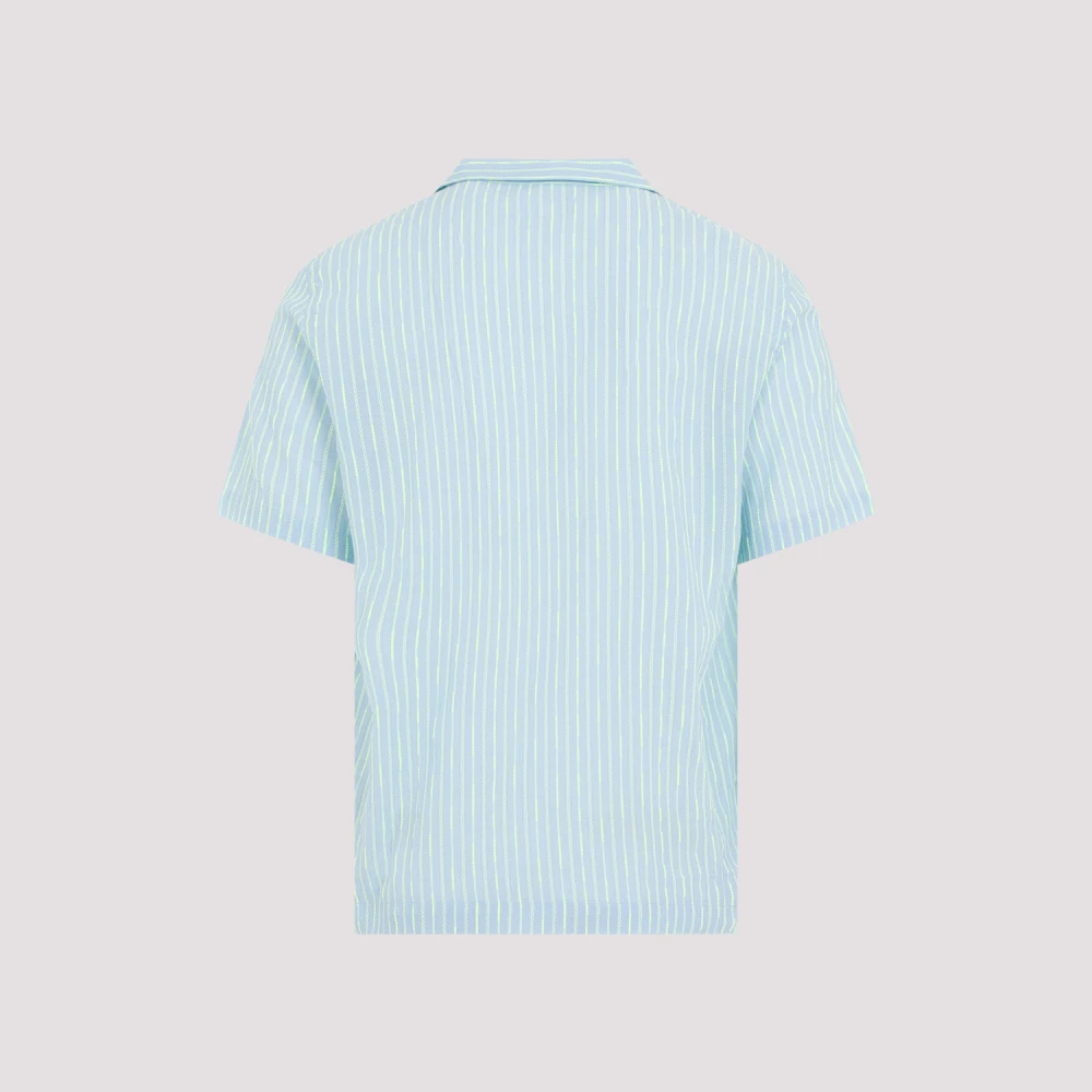 Universal Works Katoenen Shirt in Sky Green Multicolor Heren