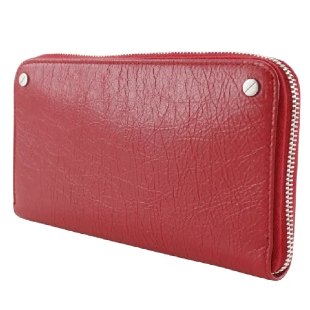 Balenciaga Vintage Pre-owned Leather wallets Red Dames