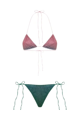 Animalier Glitter-effekt Bikini