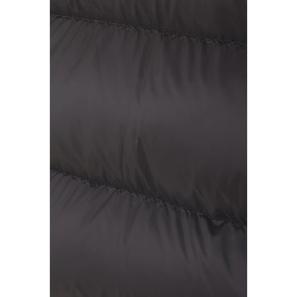 Moncler Zwarte Oversized Nylon Jas Rick Owens Black Dames