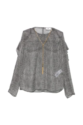 Python-Print Silk Blouse