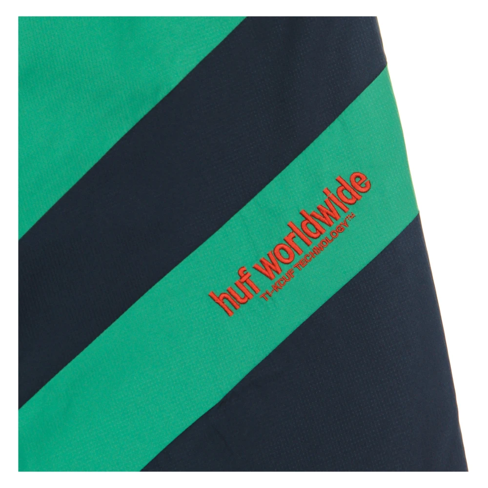 HUF Navy Blue Track Pants Lichtgewicht Stof Multicolor Heren