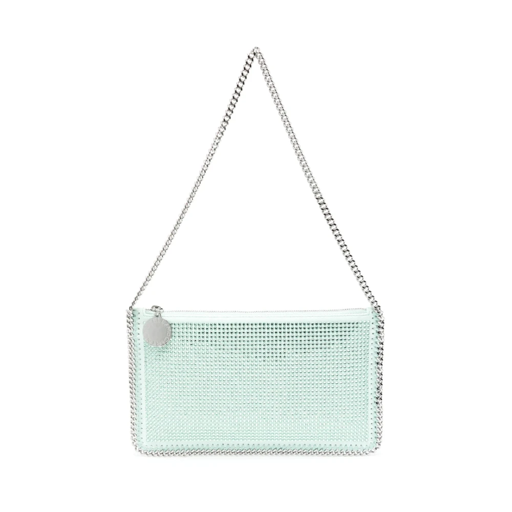Stella Mccartney Kristalversierde Mintgroene Handtas Green Dames