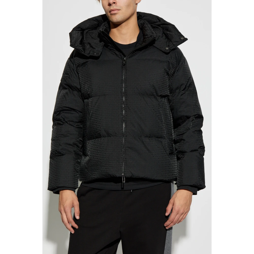Emporio Armani Donsjack met monogram Black Heren