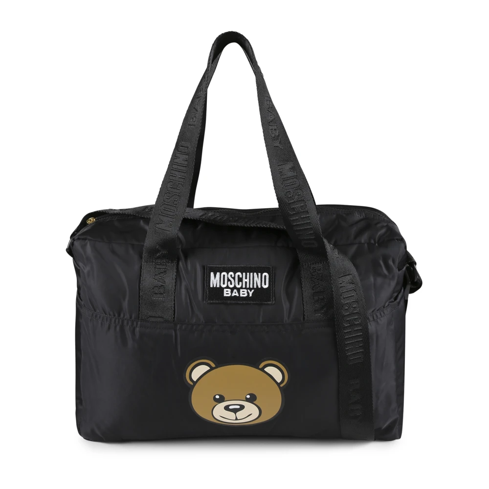 Moschino Zwarte luiertas met Teddy Bear Black Unisex