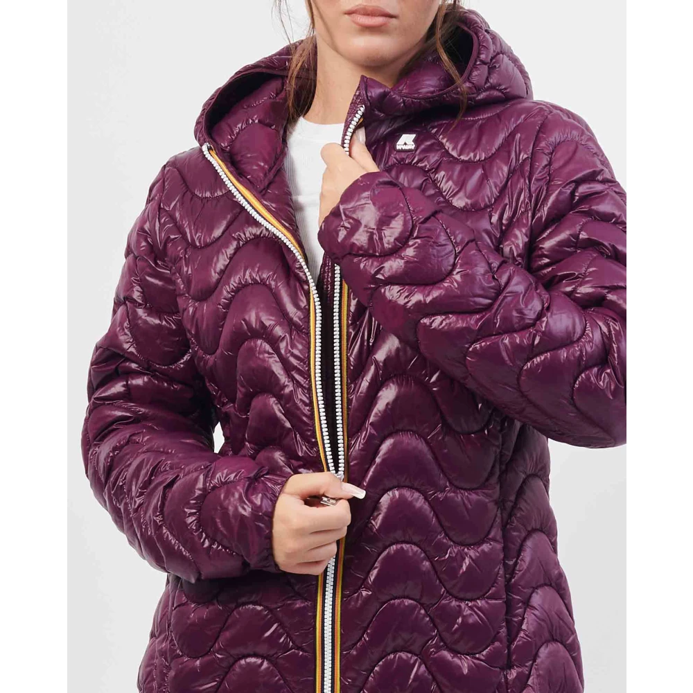 K-way Paarse Golf Gewatteerde Jas Purple Dames
