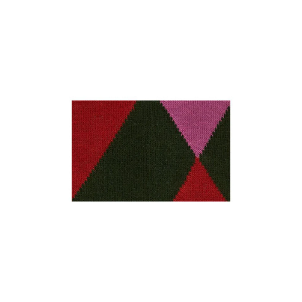 Gallo Lange groene katoenen sokken voor heren met gekleurd geometrisch motief Multicolor Heren