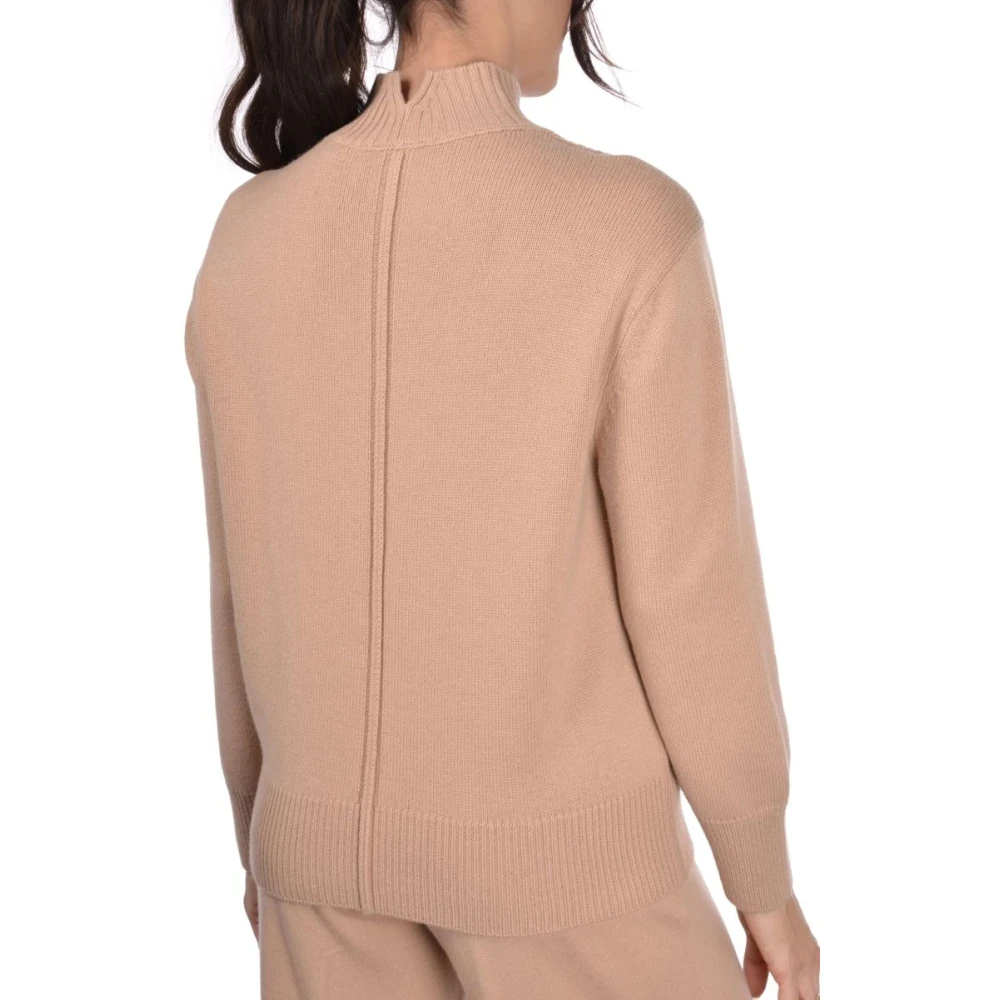 Gran Sasso Kasjmier Ribtrui Beige Dames