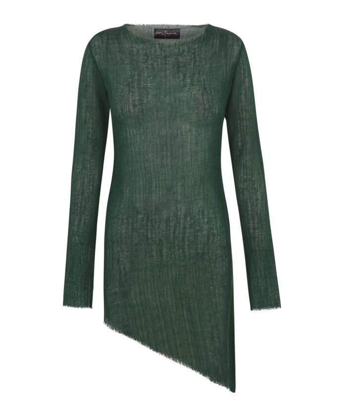 top-vert-en-laine-vierge-a-col-rond