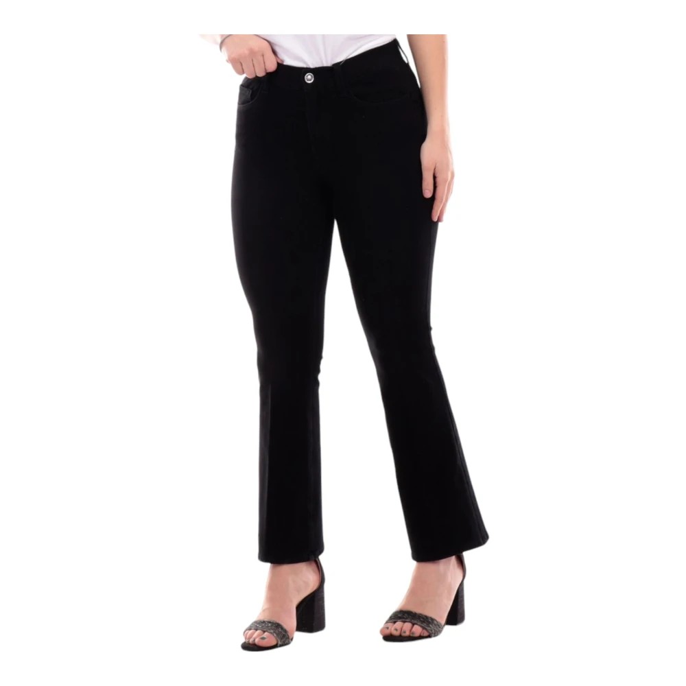 Liu Jo Donna Nero Jeans Flared
