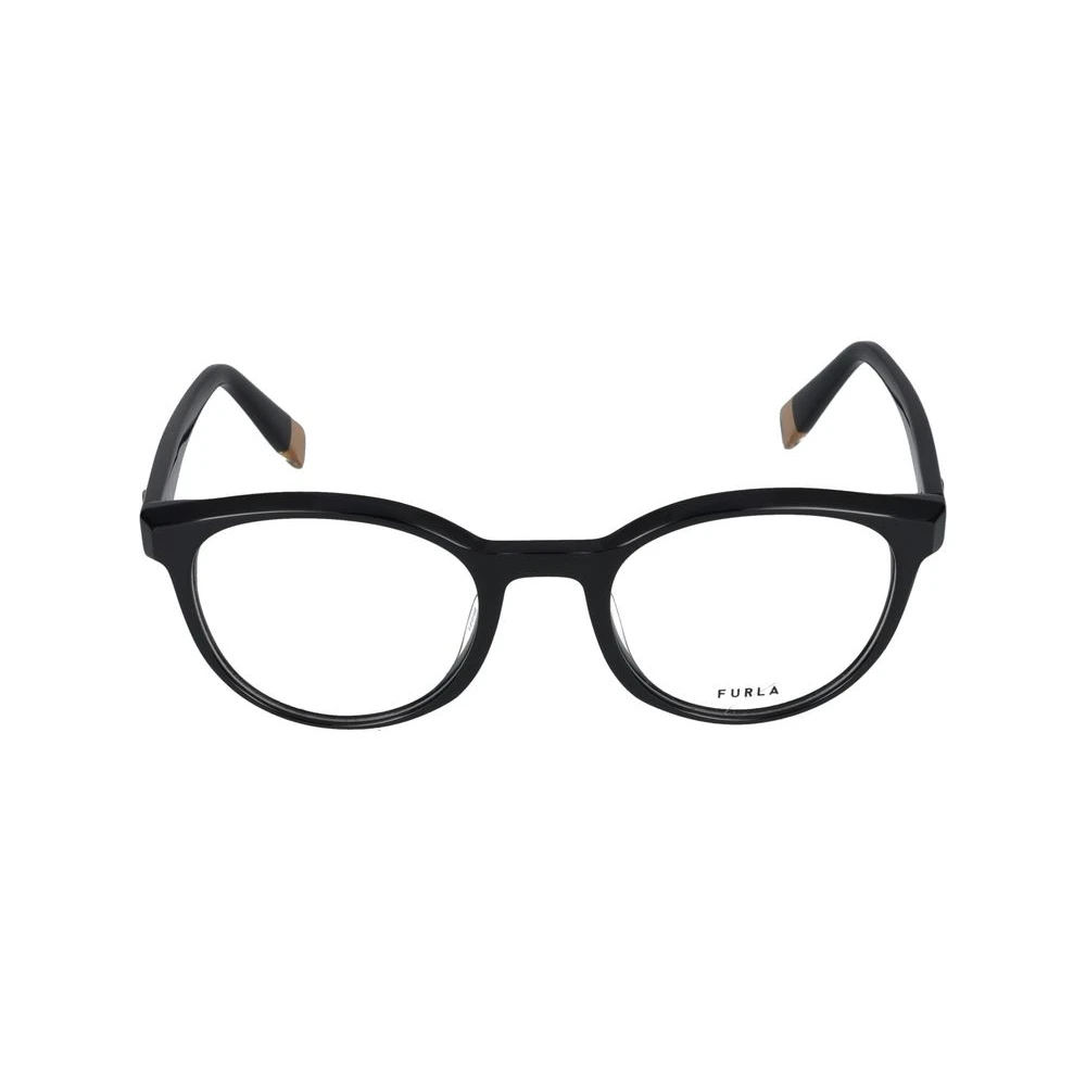 Furla Women's Black Glasses, 50 Mm, Stylish Eyeglasses In Glossy