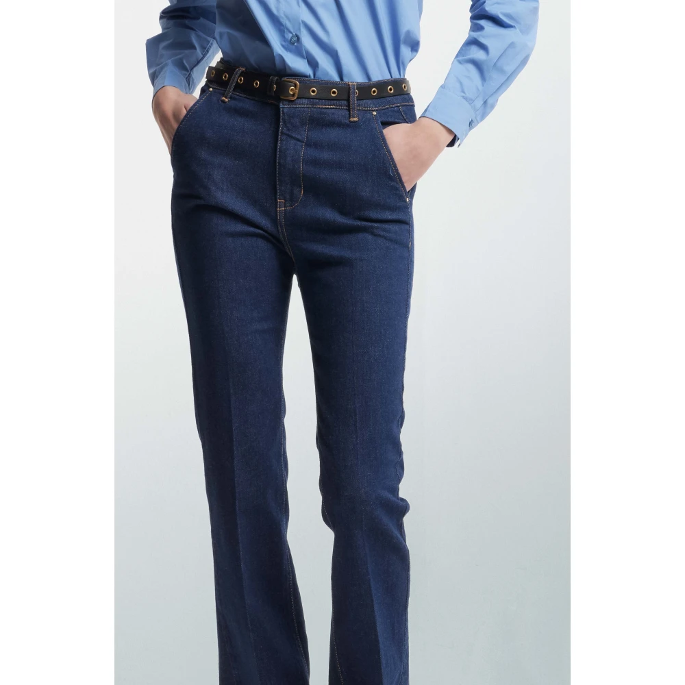 Kocca Slim Fit Straight Leg Denim Jeans Blue Dames