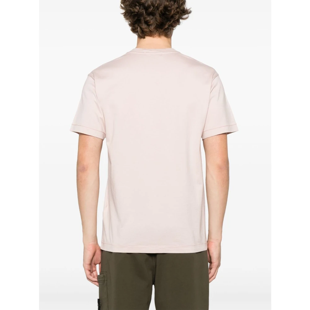 Stone Island Roze T-shirt en Polo voor Mannen Pink Heren
