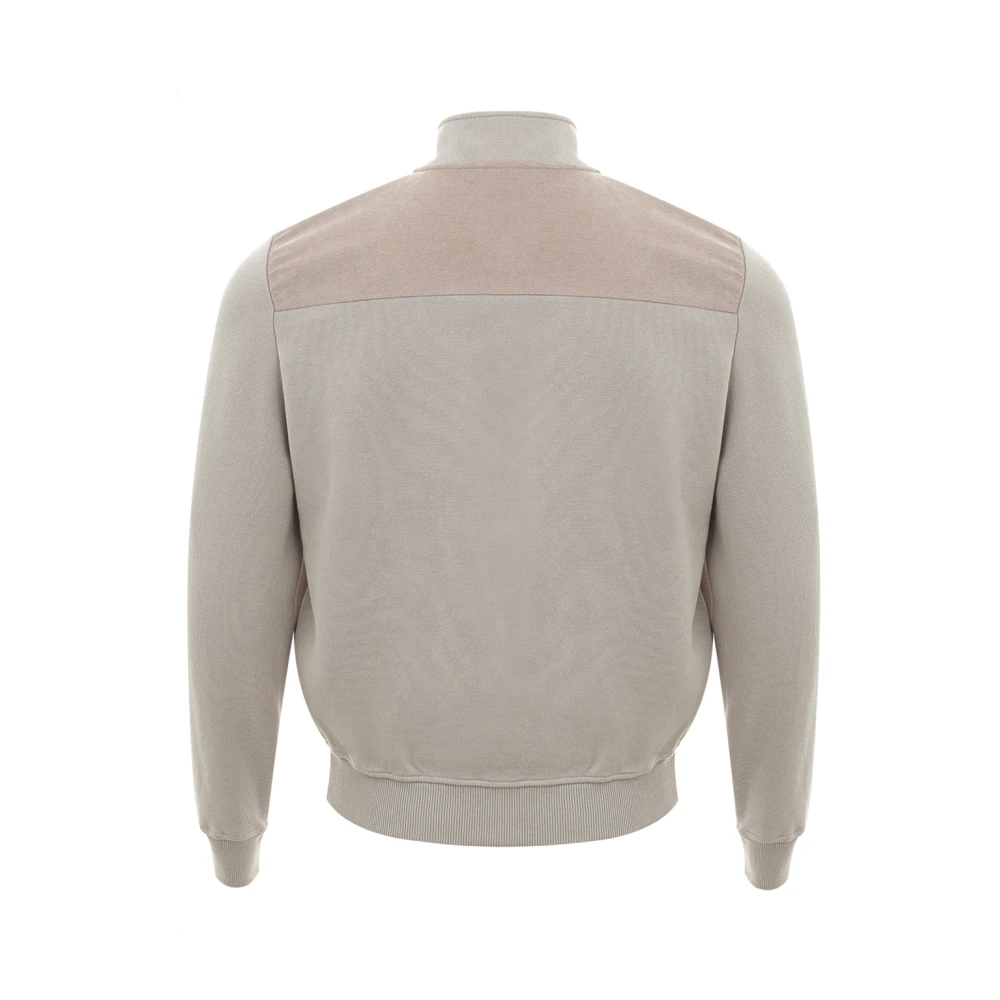 Gran Sasso Ritssluiting Stijl Shirt Beige Heren