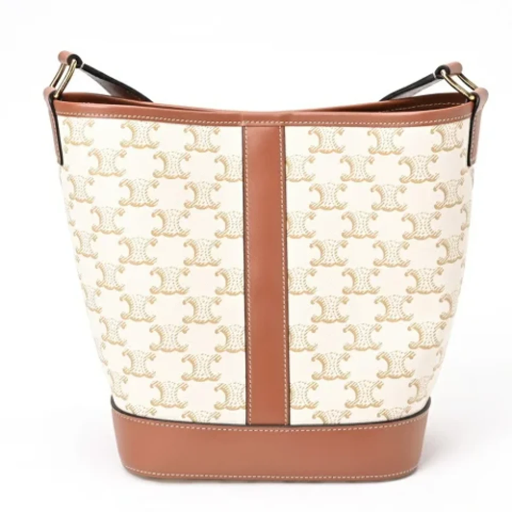 Celine Vintage Pre-owned Leather celine-bags White Dames