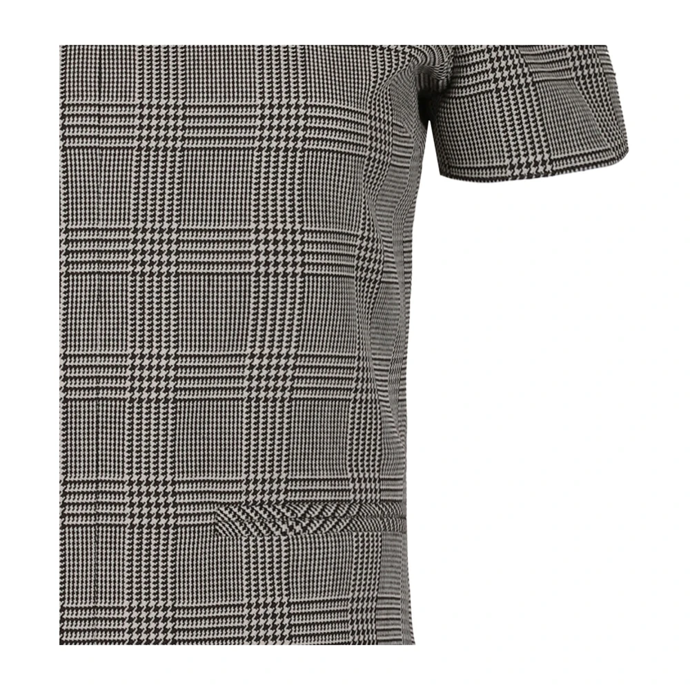 Courrèges Prince Of Wales Korte Mouw Top Brown Dames