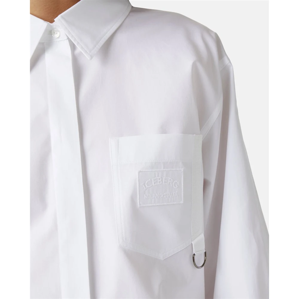 Iceberg Shirt met uitlopende mouwen White Dames