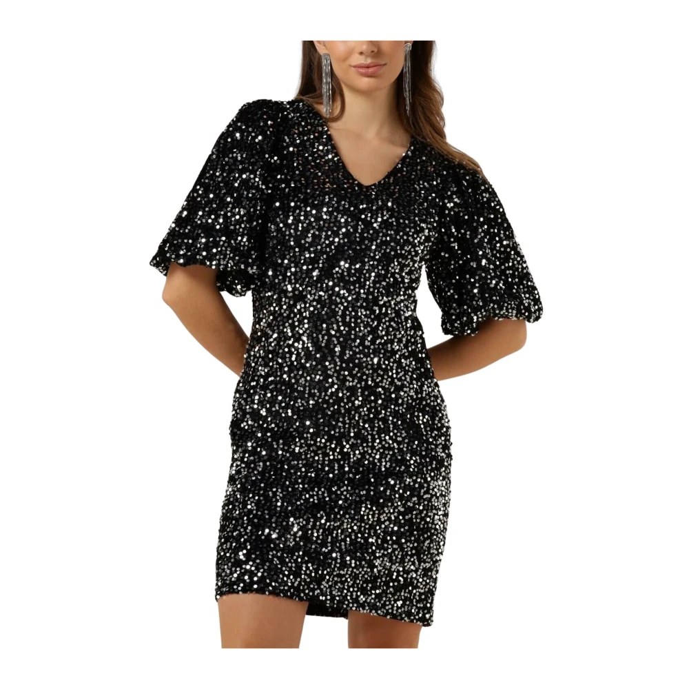 Co'Couture Serenacc Sequin Jurk Black Dames