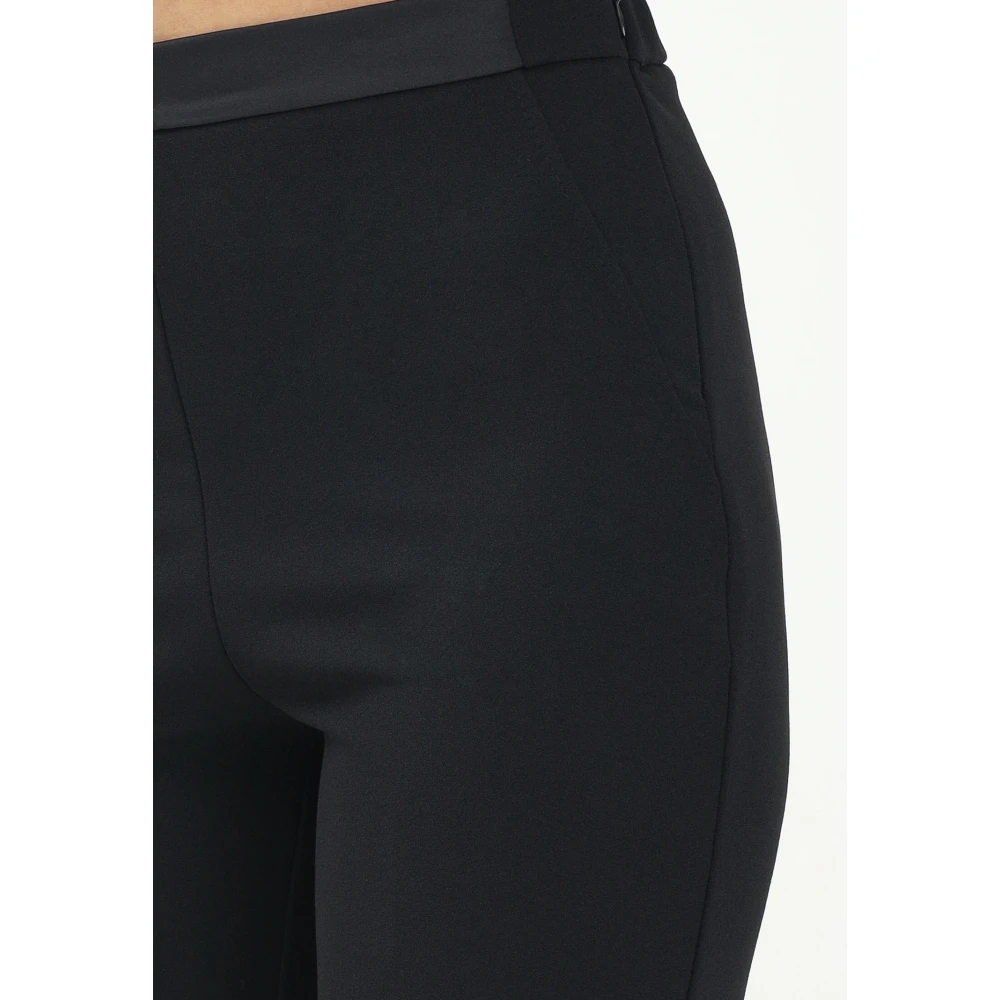 ViCOLO Zwarte elegante palazzo broek Black Dames