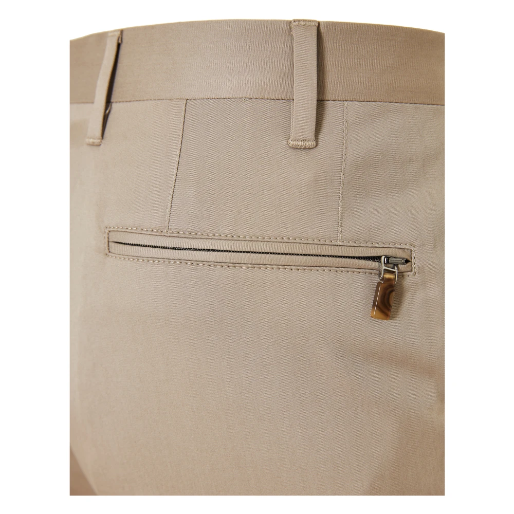 Corneliani Katoenen broek met zij- en achterzakken Beige Heren