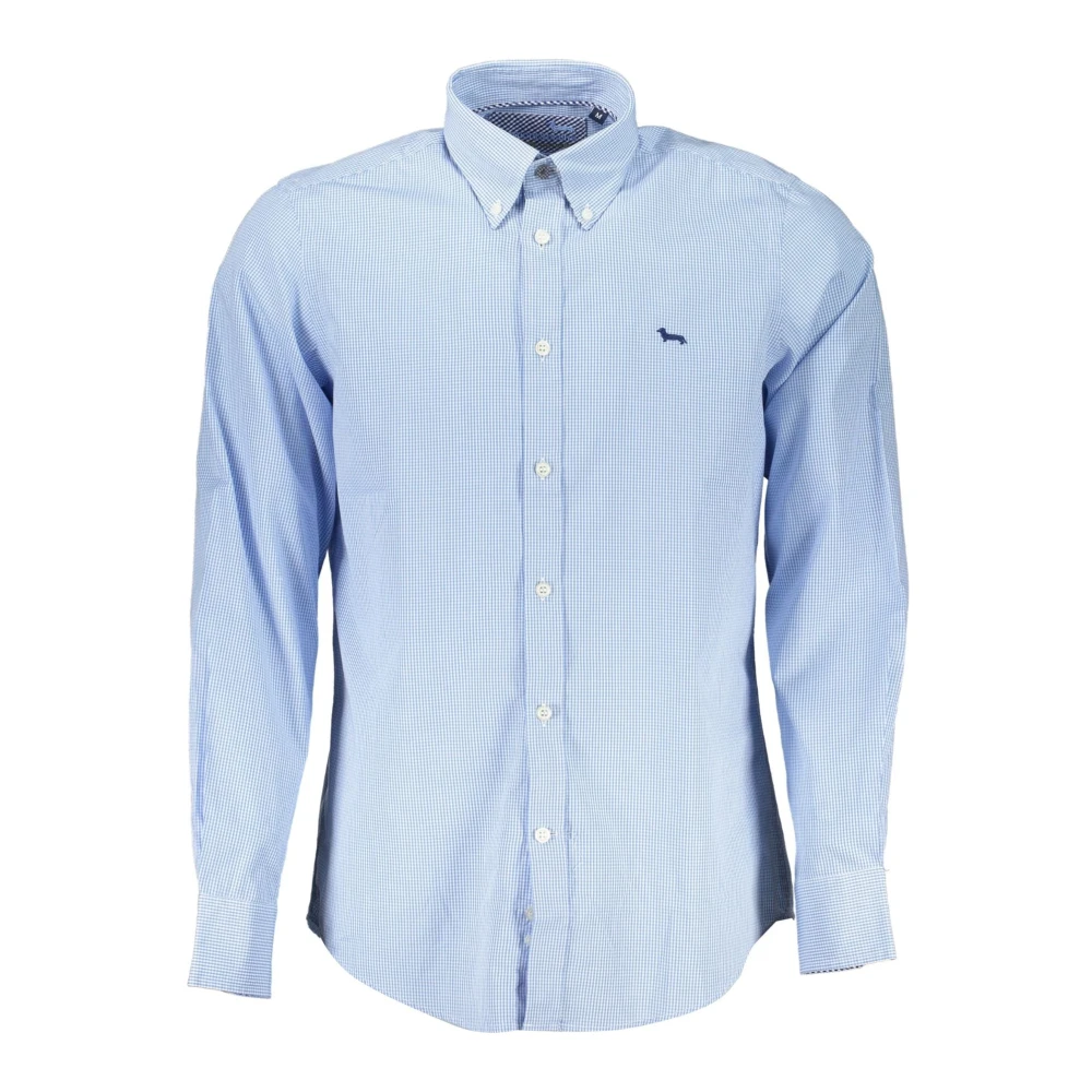 Harmont & Blaine Stijlvolle Katoenen Overhemd met Borduursel Blue Heren