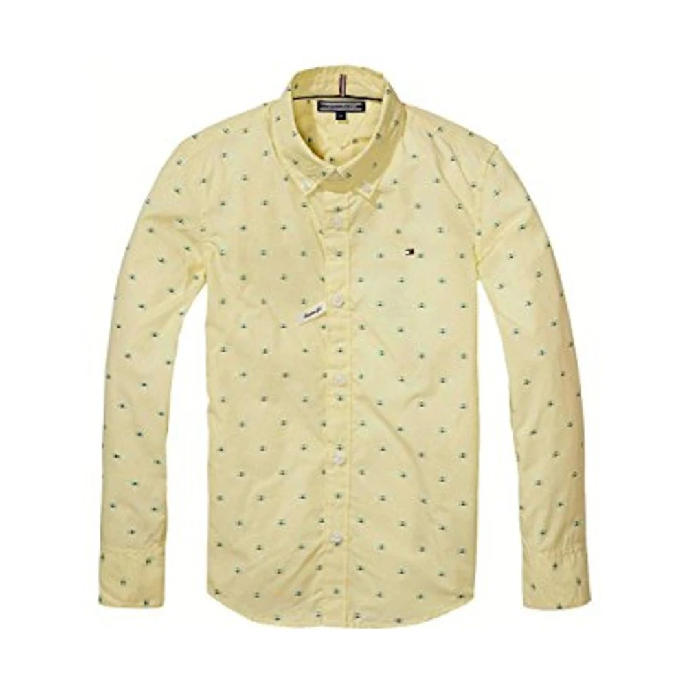Tommy Hilfiger Boys Yellow Classic Striped Shirt - Kids Shirts - 16 Y - Kids