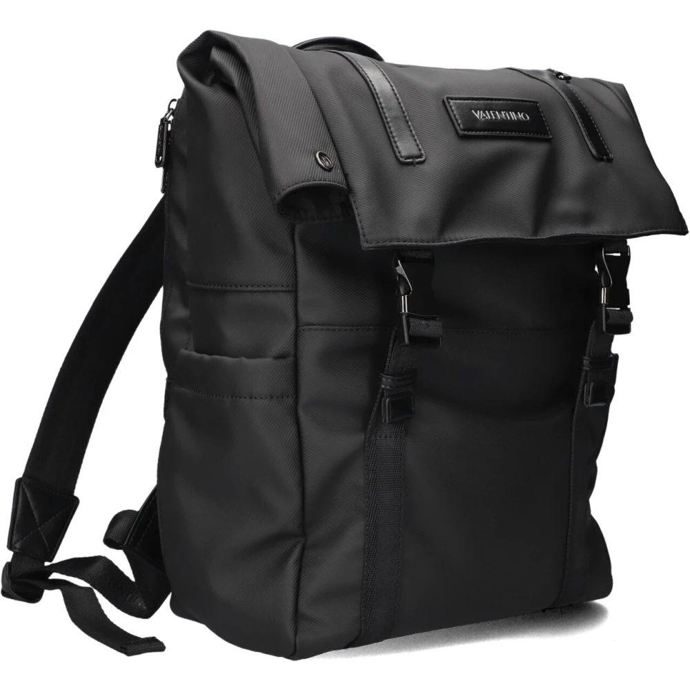 Valentino by Mario Valentino Stijlvolle Zwarte Rugzak voor Dagelijks Gebruik Black Heren
