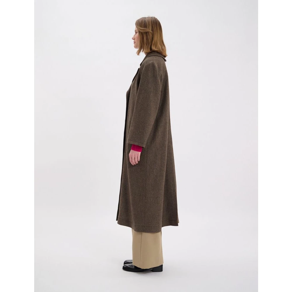 Ines De La Fressange Paris Denise Coat Brown Dames