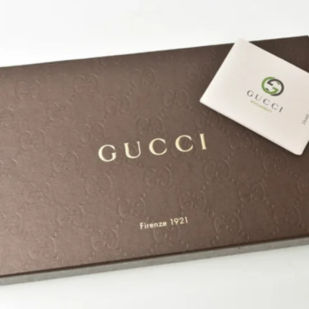 Gucci Vintage Pre-owned Leather wallets Brown Dames