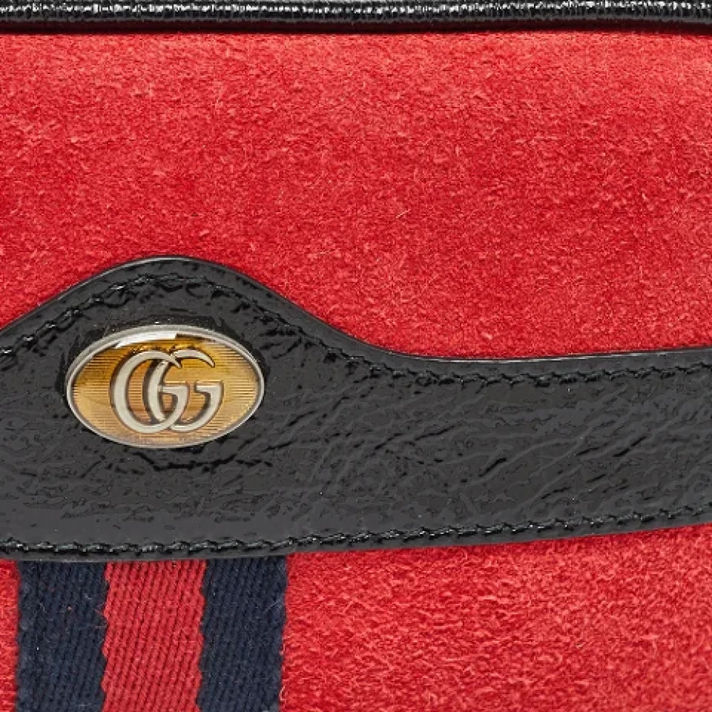 Gucci Vintage Pre-owned Leather gucci-bags Red Dames