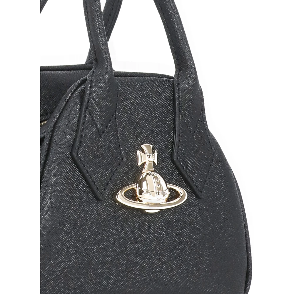 Vivienne Westwood Zwarte Synthetisch Leren Handtas met Orb Logo Black Dames