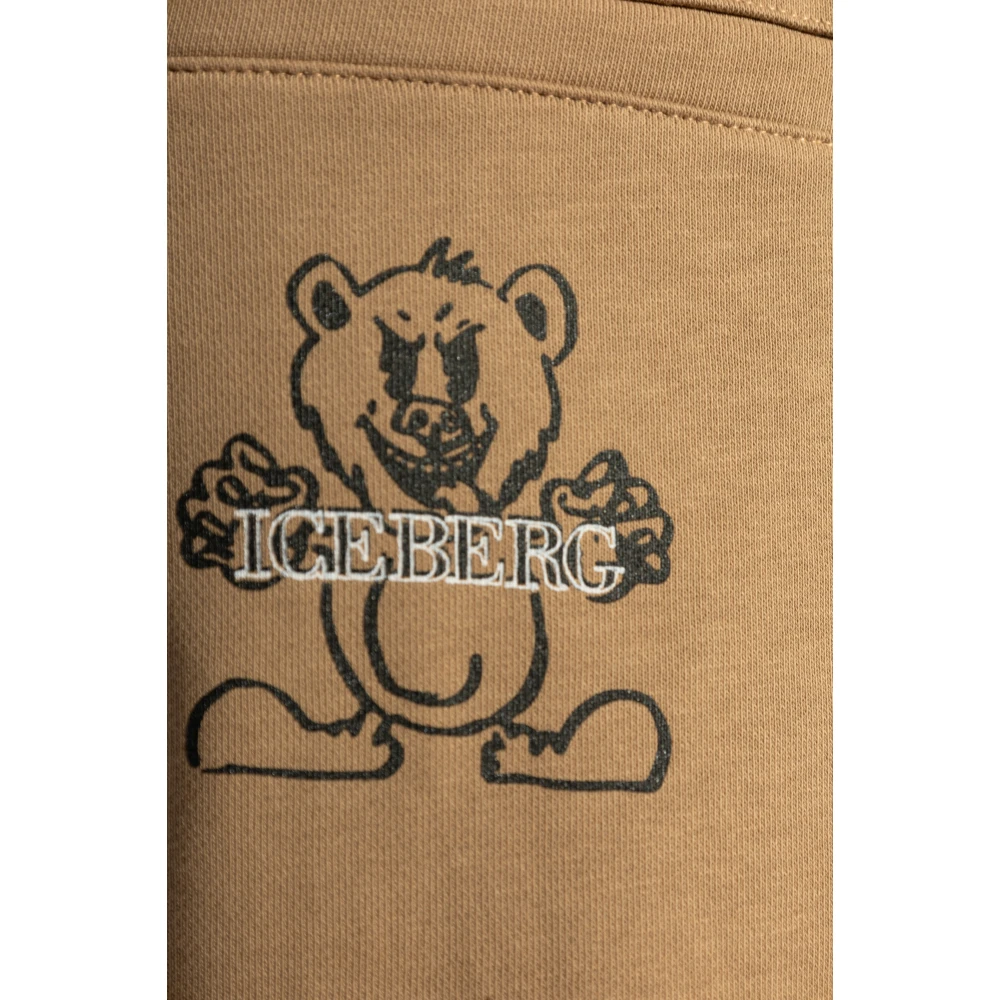 Iceberg Sweatpants Brown Heren