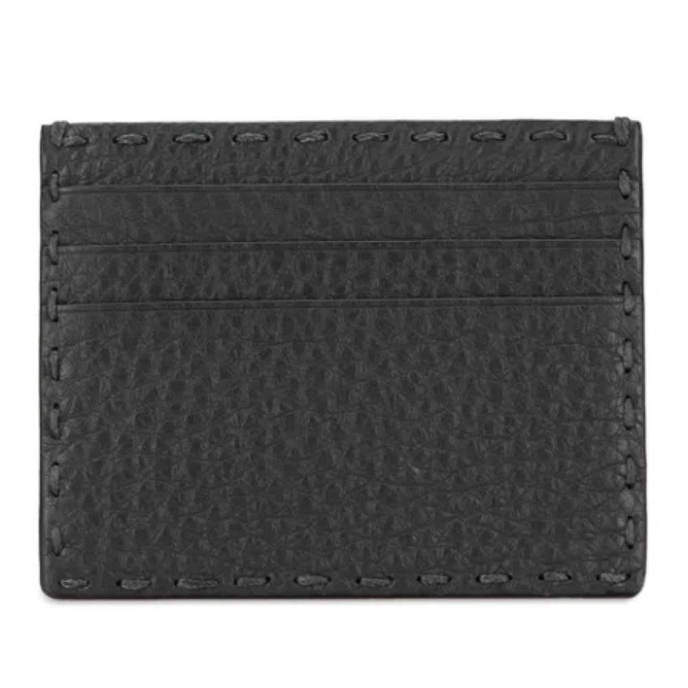 Fendi Vintage Pre-owned Leather home-office Black Dames