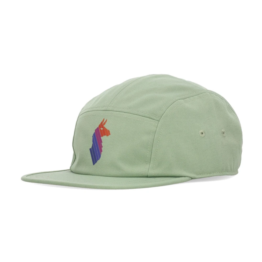 Cotopaxi Llama Strepen Platte Klep Pet Green Heren