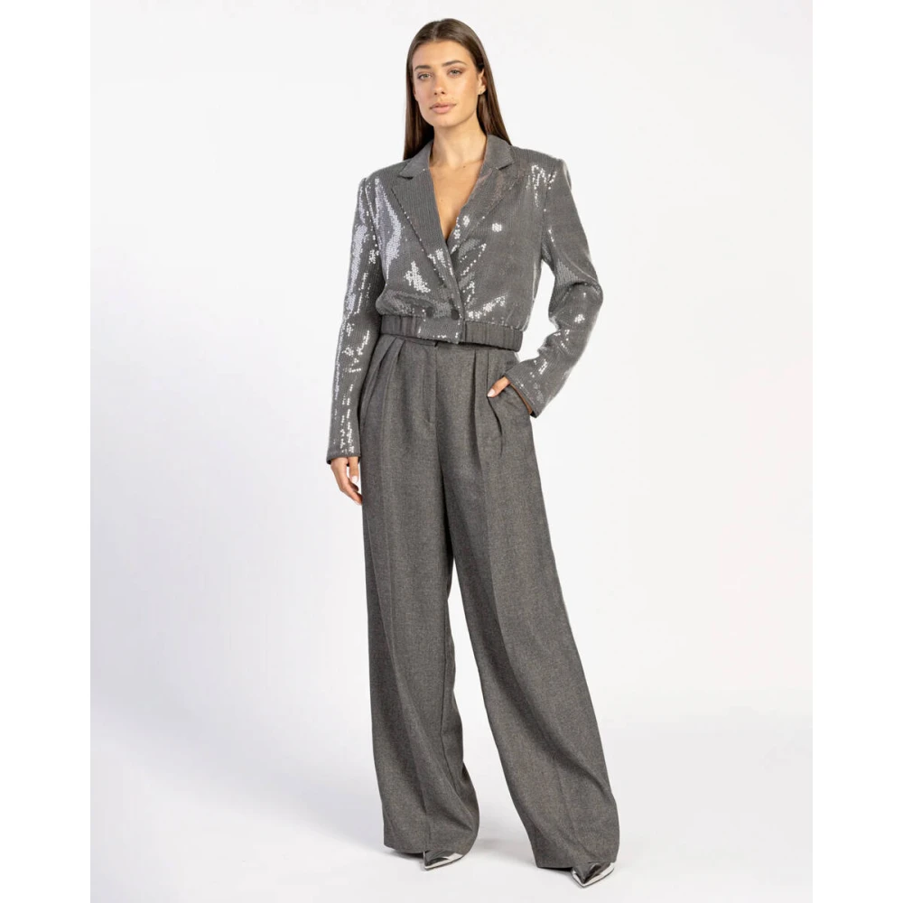 Aaiko Paillettenbroek Gray Dames