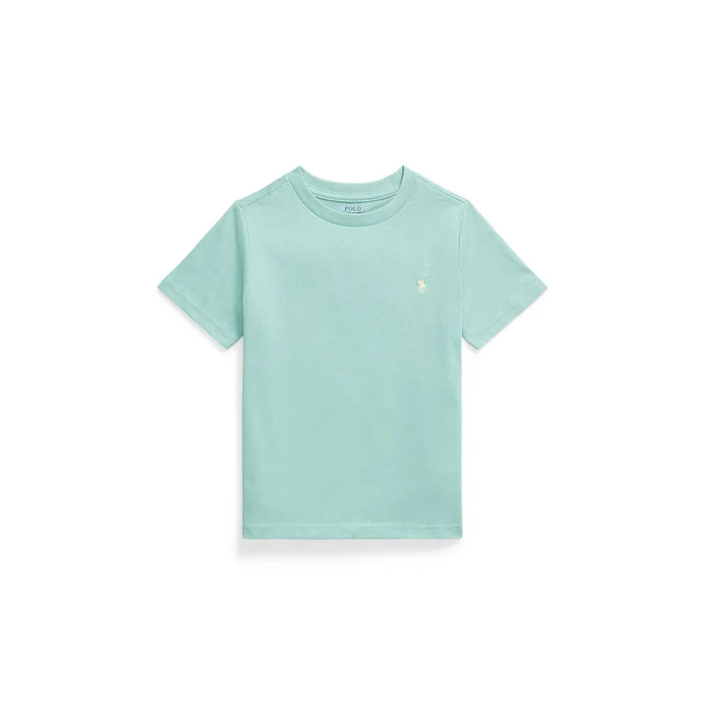 Ralph Lauren Green Crewneck T-Shirt - Male - Kids Short Sleeve T-Shirts - 6 Y - Kids