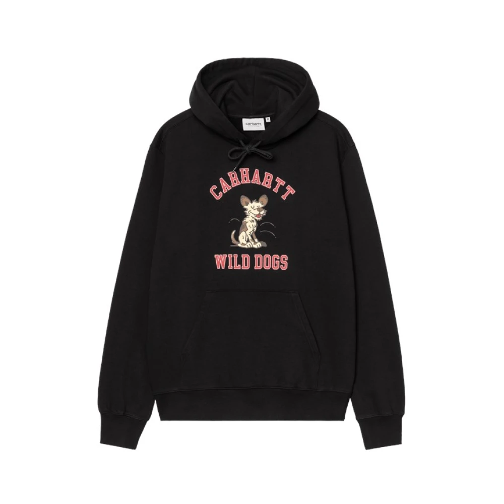 Carhartt Wip Men's Black Hoodies, Xl, Hooded Wild Dog Sweat