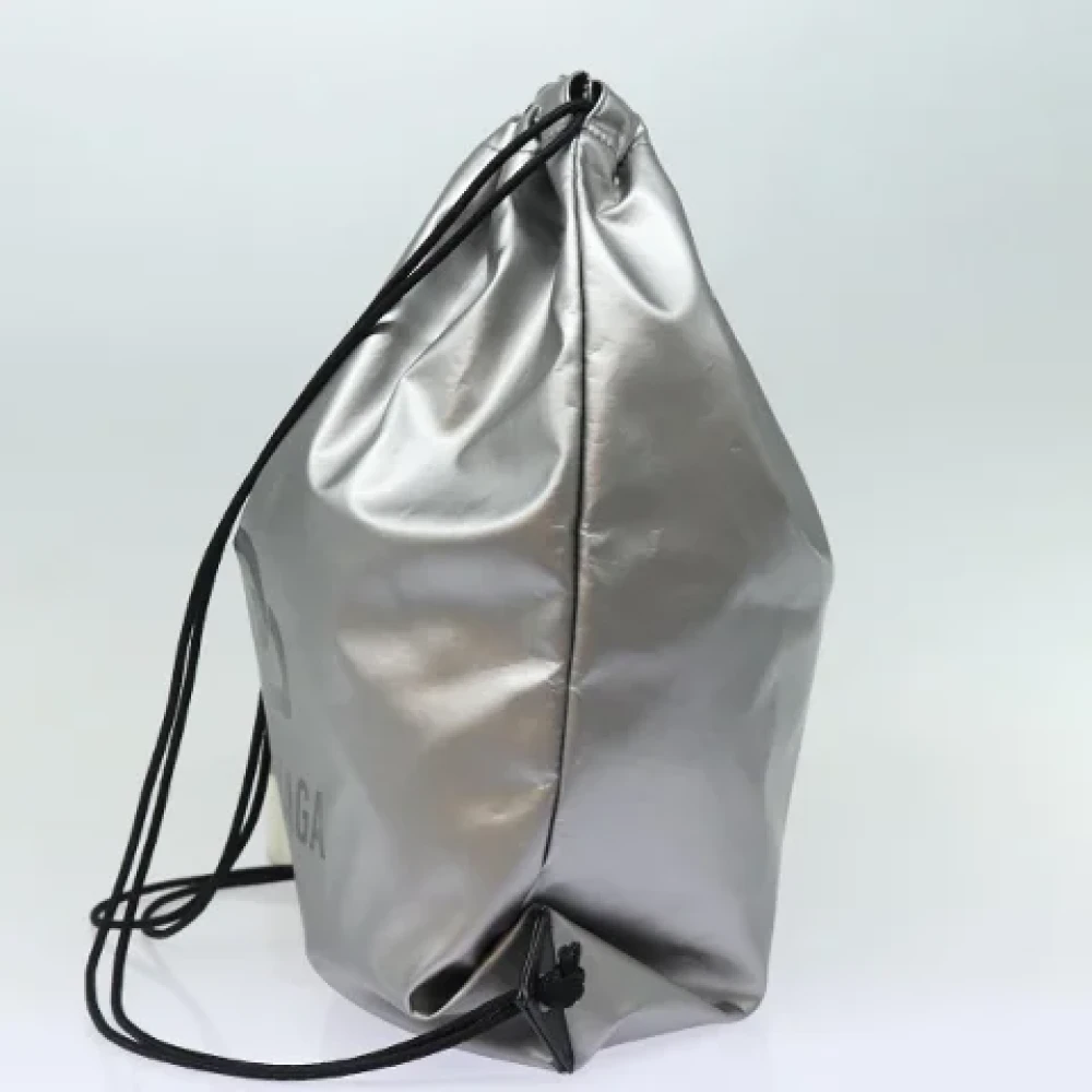 Balenciaga Vintage Pre-owned Nylon backpacks Gray Dames