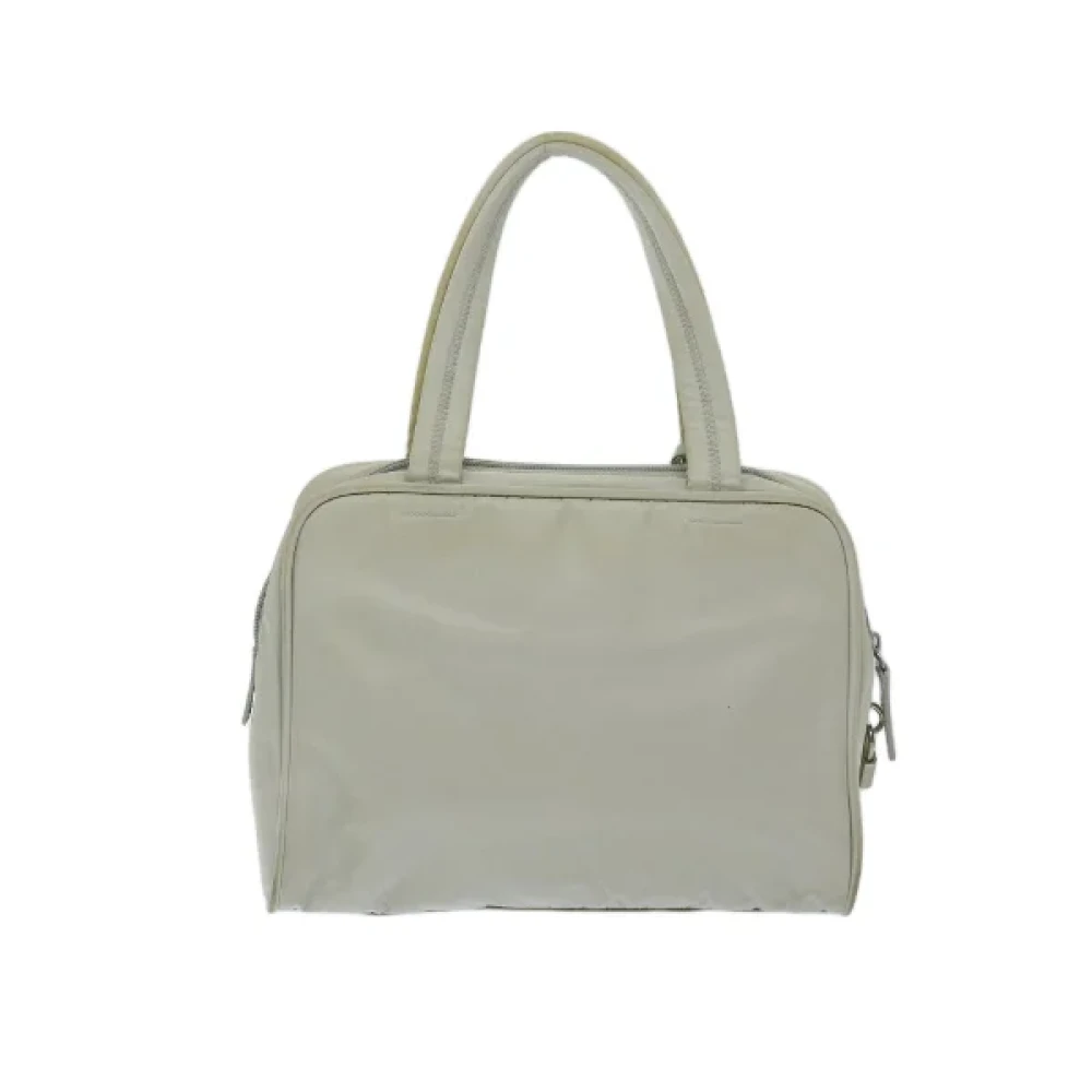 Prada Vintage Pre-owned Nylon handbags Gray Dames