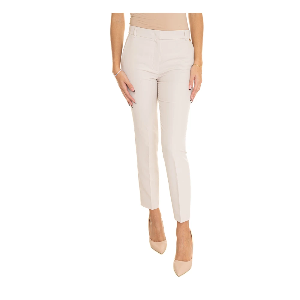 Liu Jo Chino broek met knoopsluiting Beige Dames