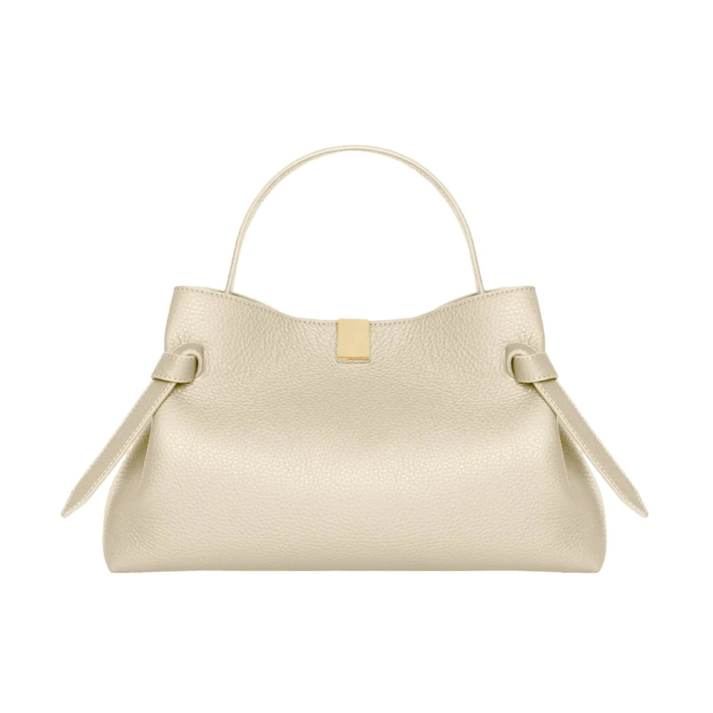 Yuzefi Women's Beige Handbags, One Size, Gyoza Bag