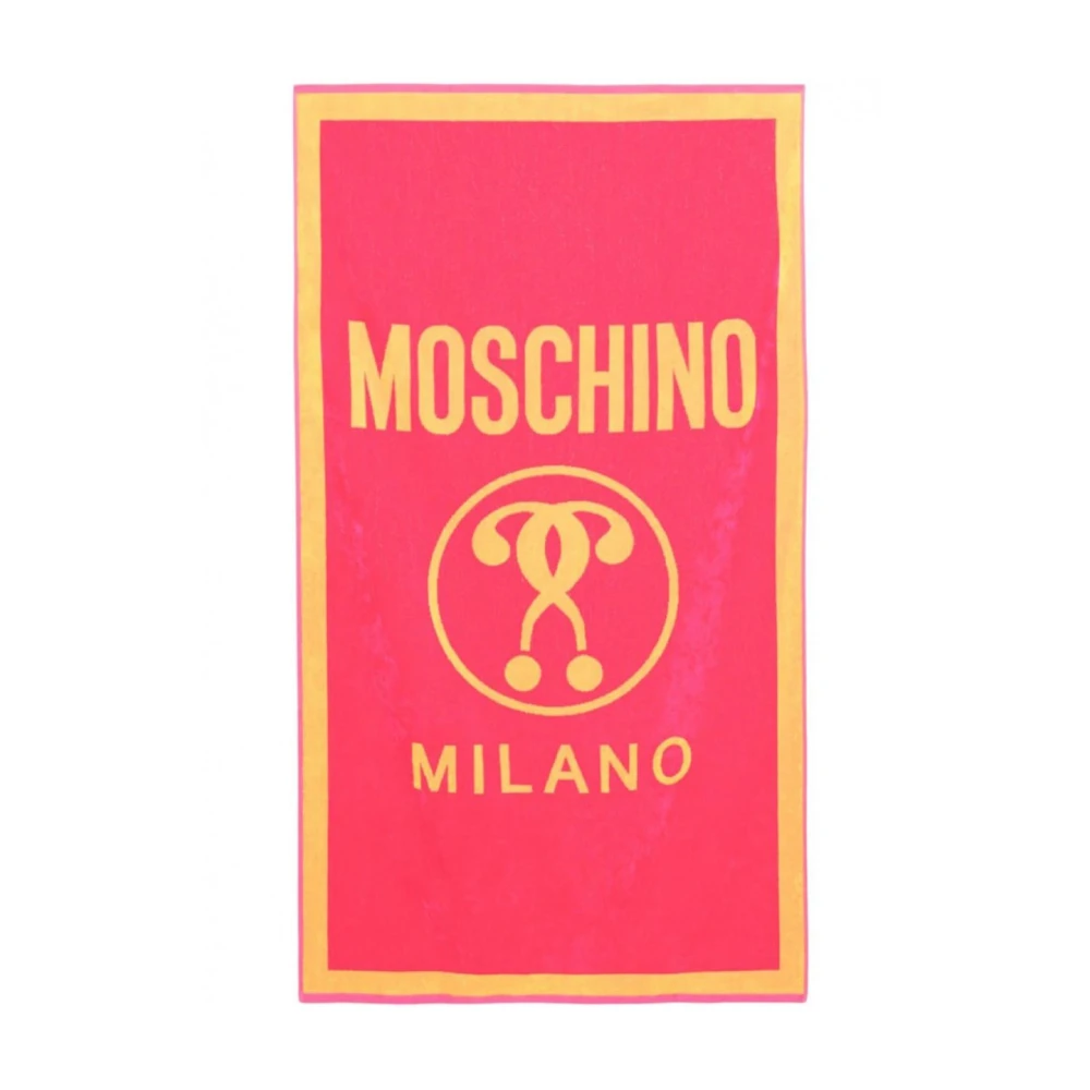 Love Moschino Fuchsia Strandhandduk Bomull 100% Pink, Dam